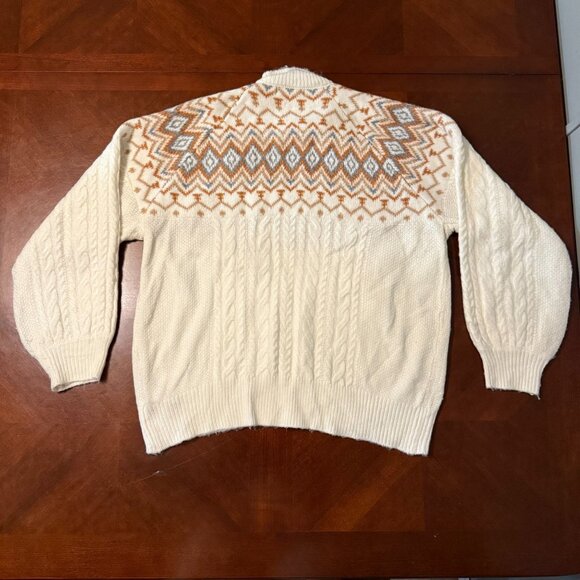 Womens Fair Isle Knit Sweater M Multicolor Forever 21 - Picture 10 of 10